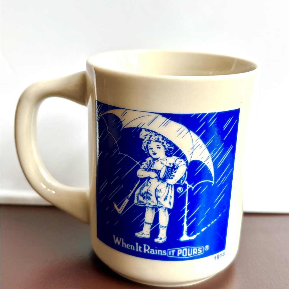 Vintage Morton Salt Coffee Mug Morton Salt Girl 
1914